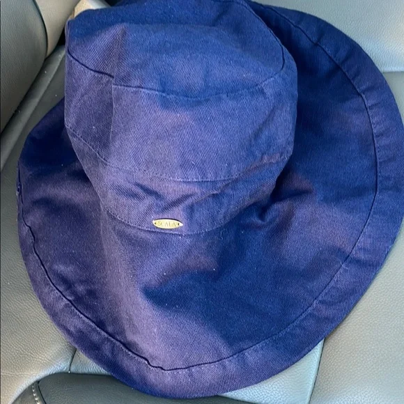 Scala Lanakai Navy Blue Adjustable Sun Hat - Picture 2 of 5